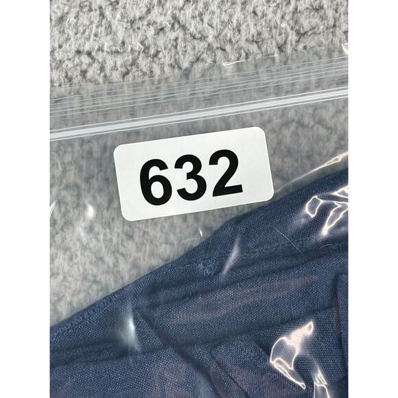 Liz Claiborne Pants Womens XS Blue Linen Blend Comfy Baggy Waist Tie Pockets - Picture 12 of 12